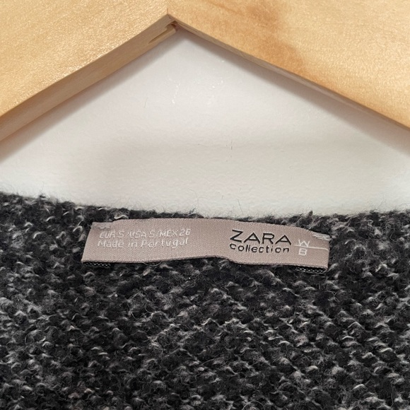 Long cardigan, Kimono style with pockets and fake leather from Zara - Picture 4 of 4